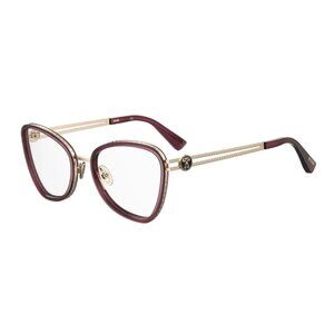 NEW MOSCHINO EYEGLASSES BURGUNDY WOMEN EYEWEAR MOSCHINO MOS584 0LHF 00